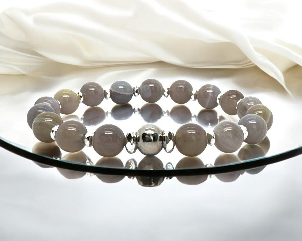 Bracelet Femme - Agate Rayée