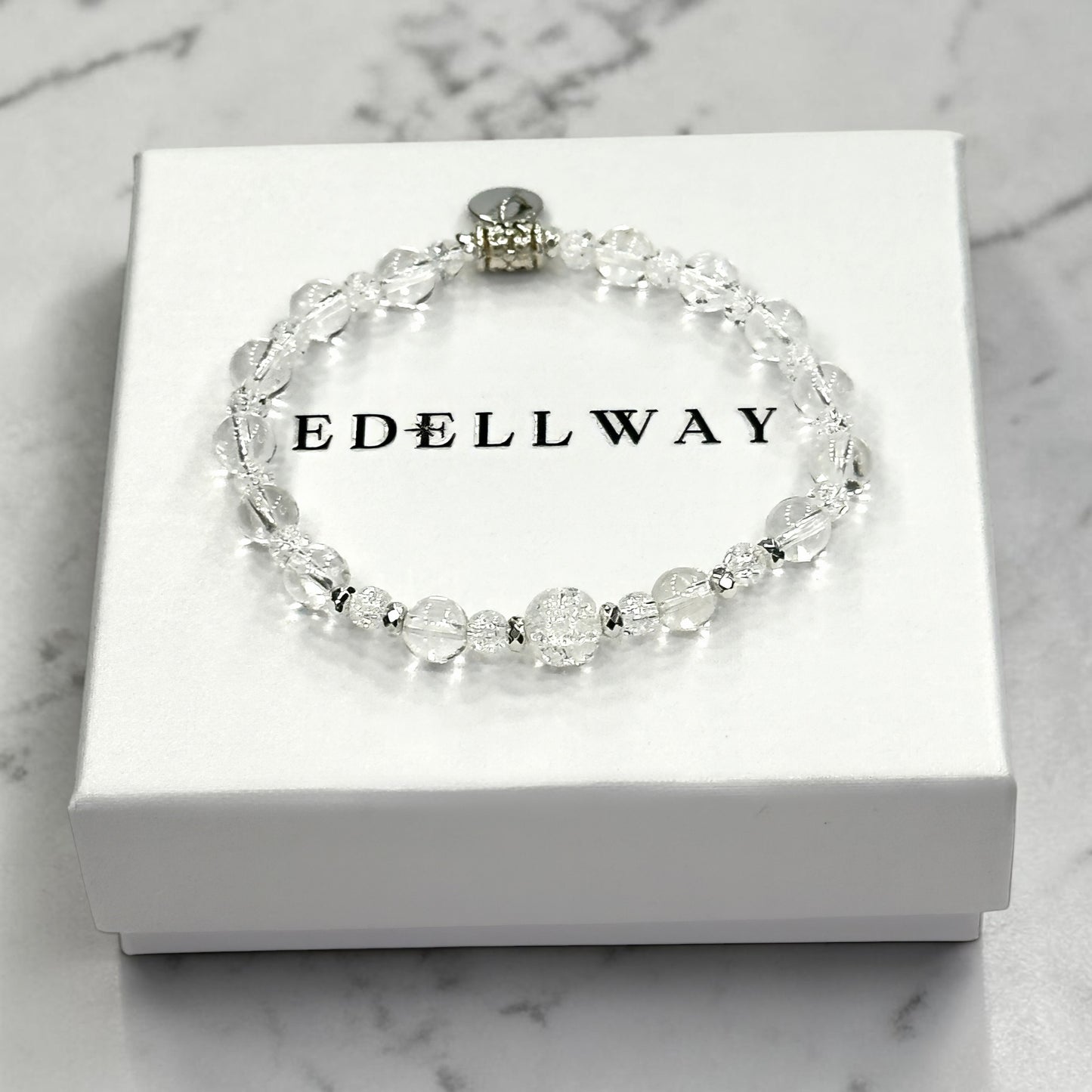 Bracelet Femme en Quartz Transparent – Cristal de Roche