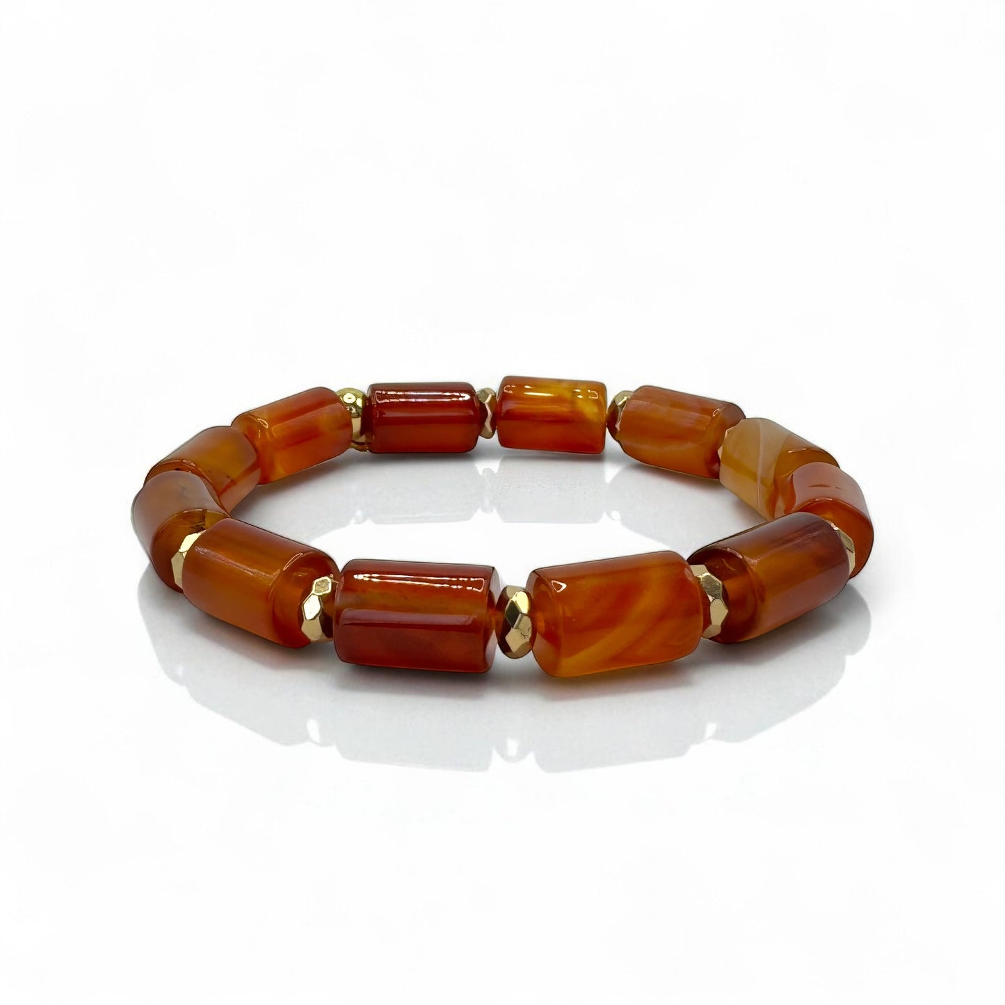 Bracelet Femme - Agate Rouge