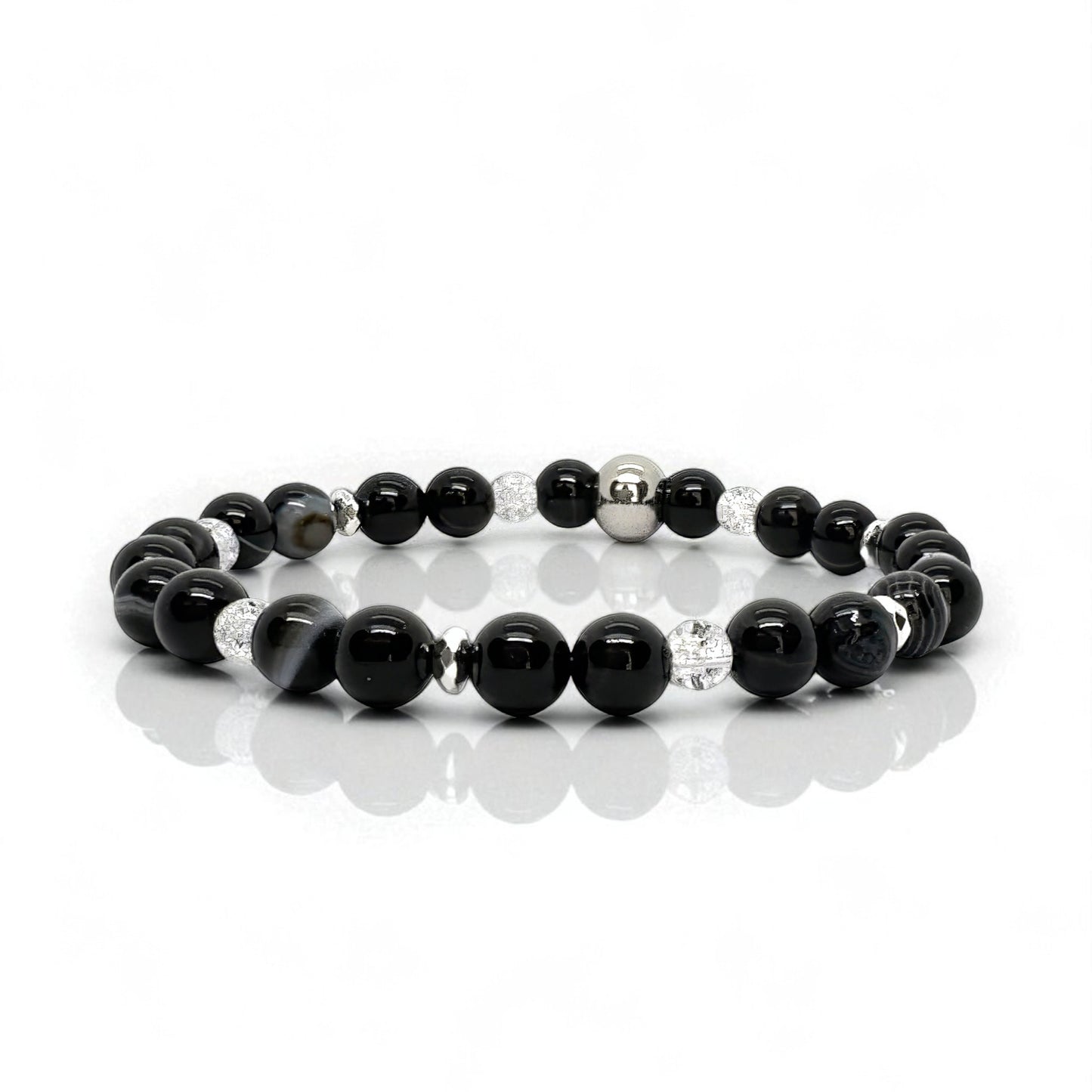 Bracelet Femme - Agate Noir