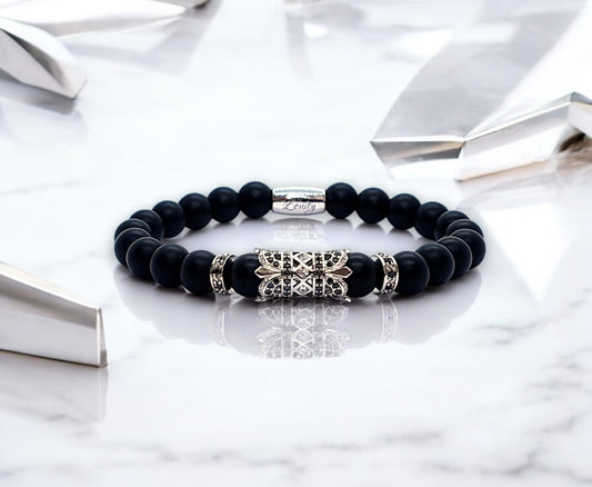 Bracelet Homme - Onyx Noir