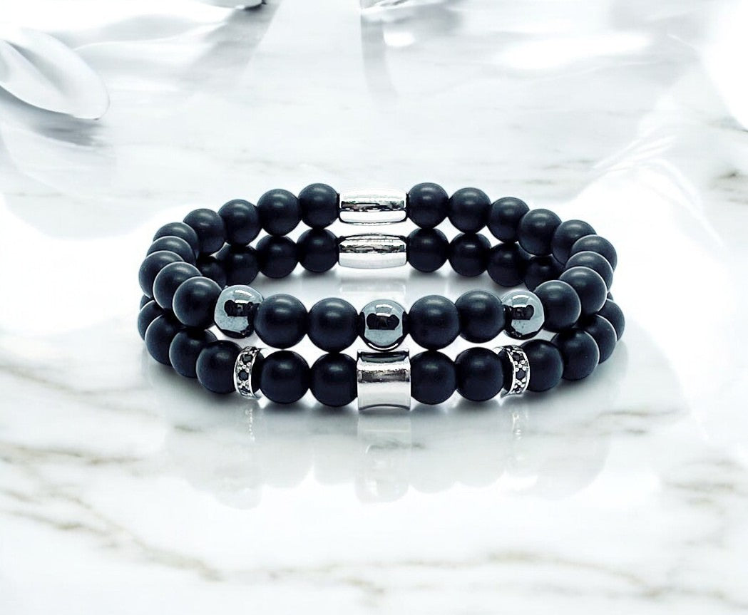 Bracelets Homme - Onyx Duo