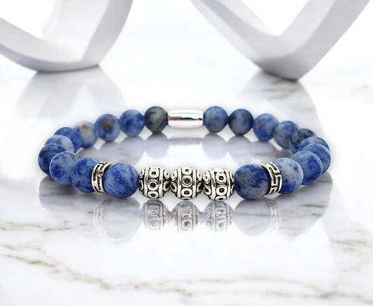 Bracelet Homme - Sodalite Mate