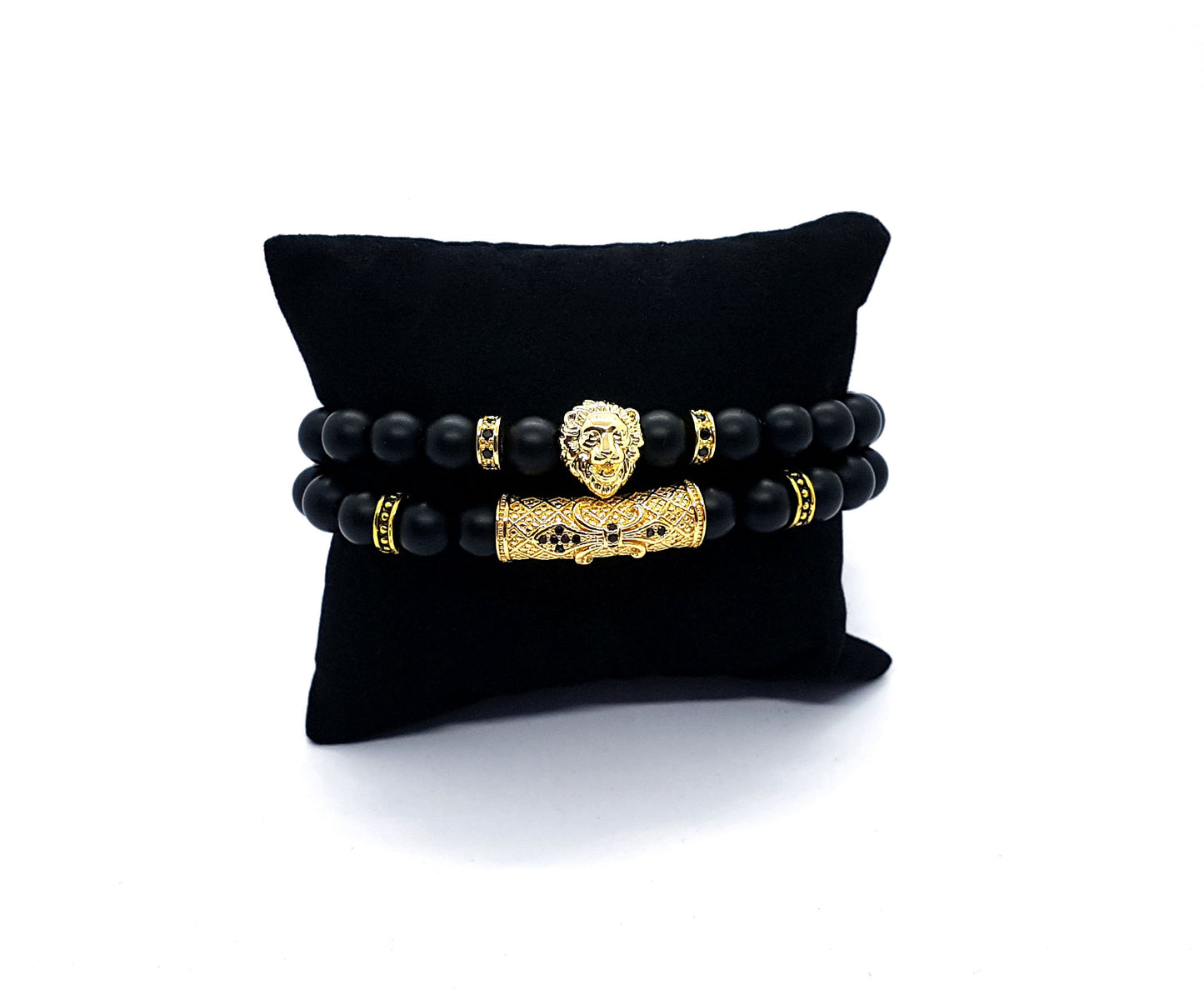 Bracelets Homme - Onyx Noir Duo