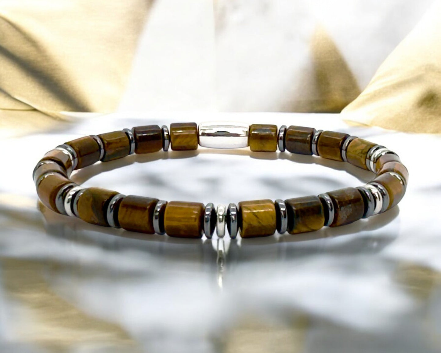 Bracelet Homme - Œil de Tigre
