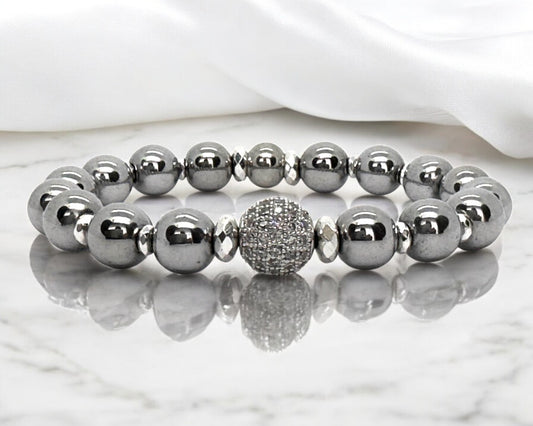 Bracelet Femme - Hématite Silver