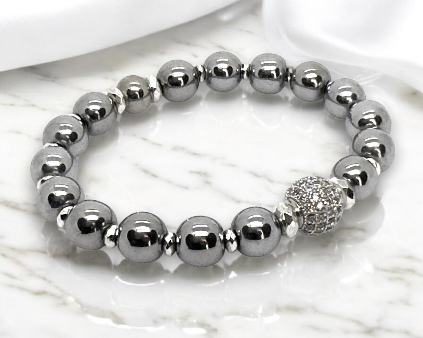 Bracelet Femme - Hématite Silver
