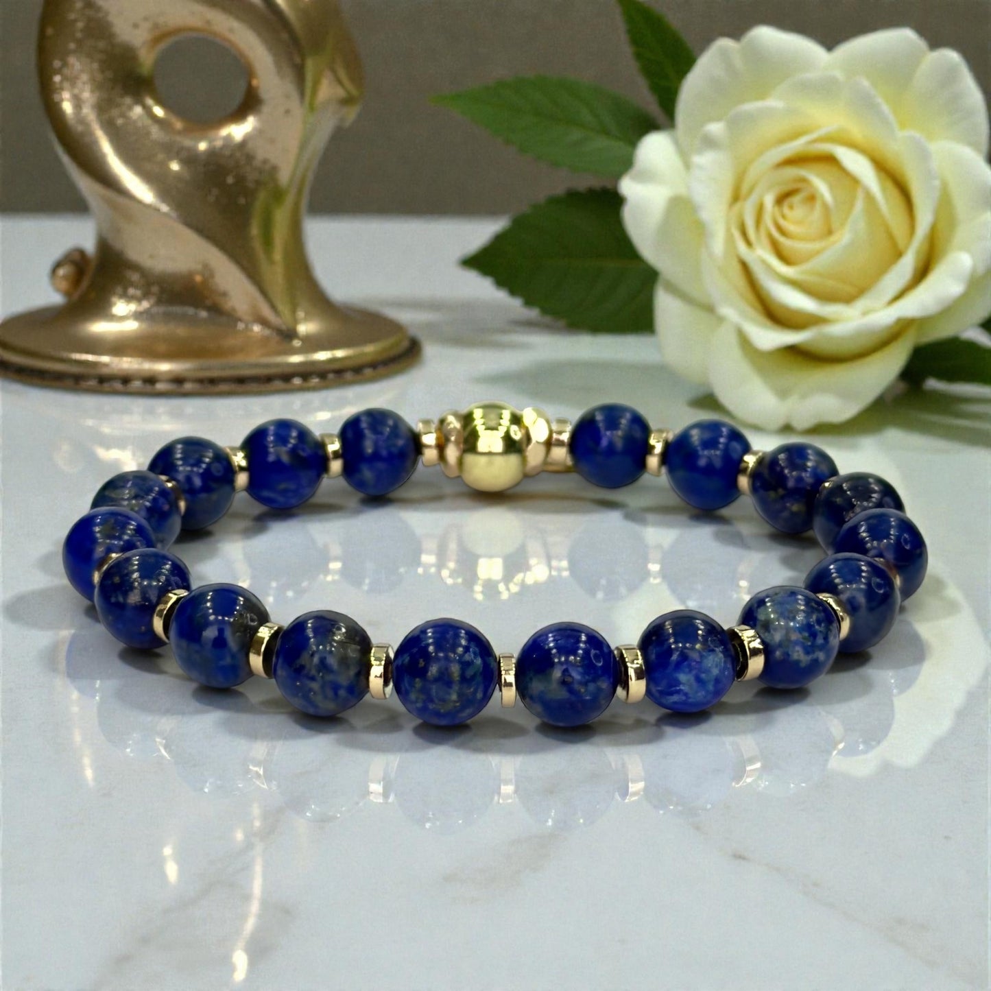 Bracelet Femme en Lapis Lazuli