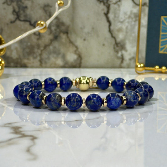 Bracelet Femme en Lapis Lazuli