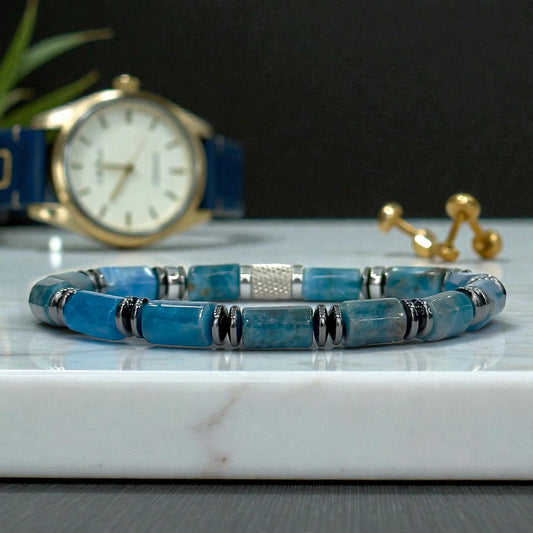 Bracelet Homme en Apatite