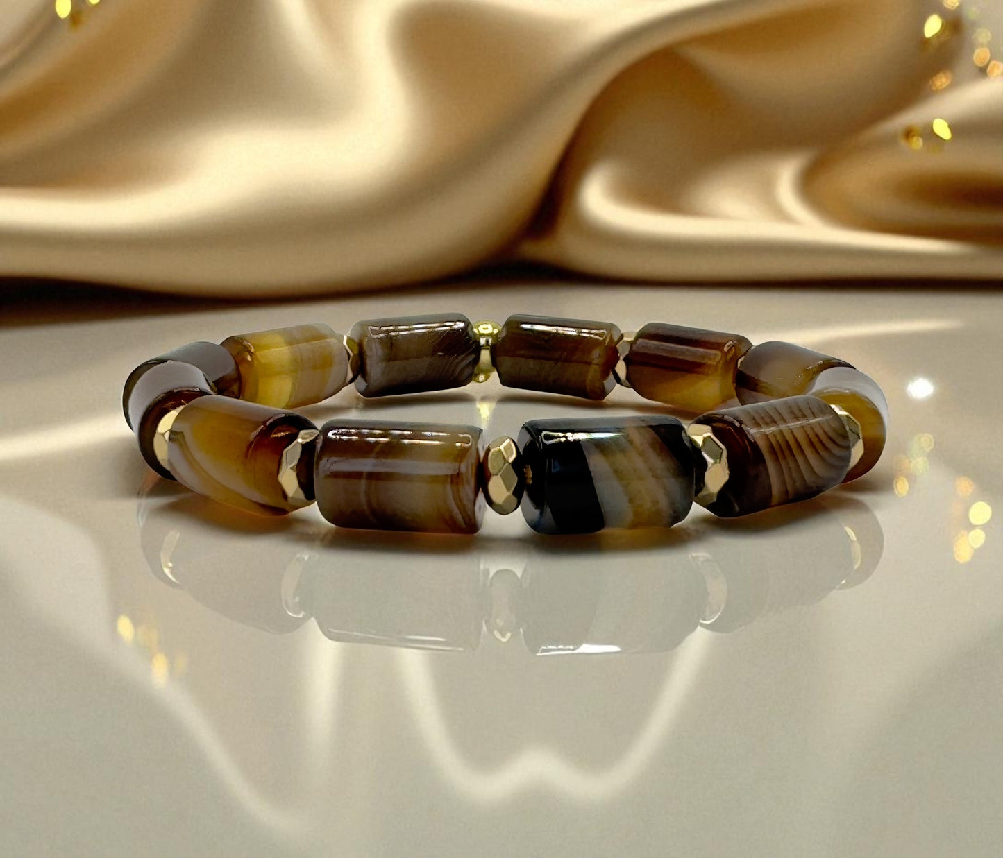 Bracelet Femme - Agate Café