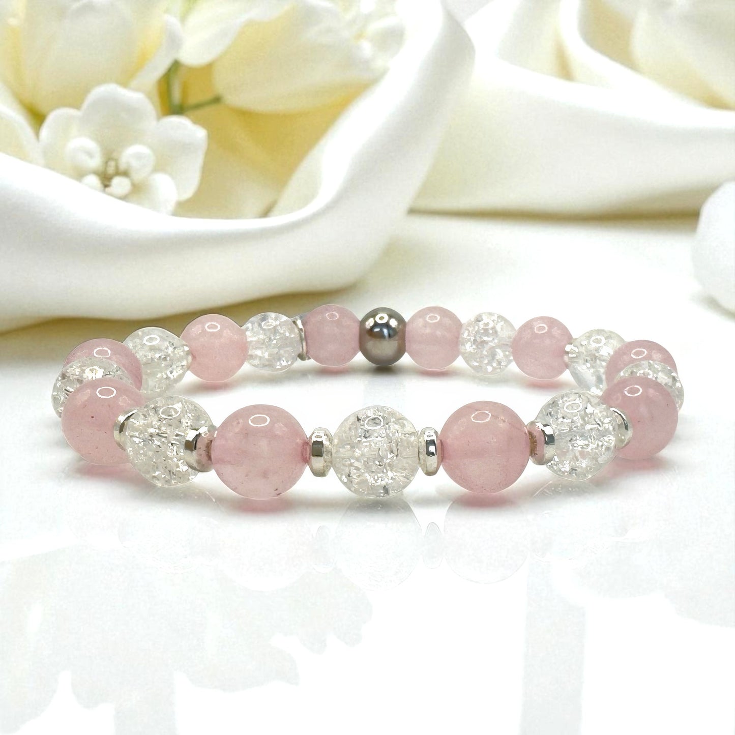 Bracelet Femme - Quartz Rose