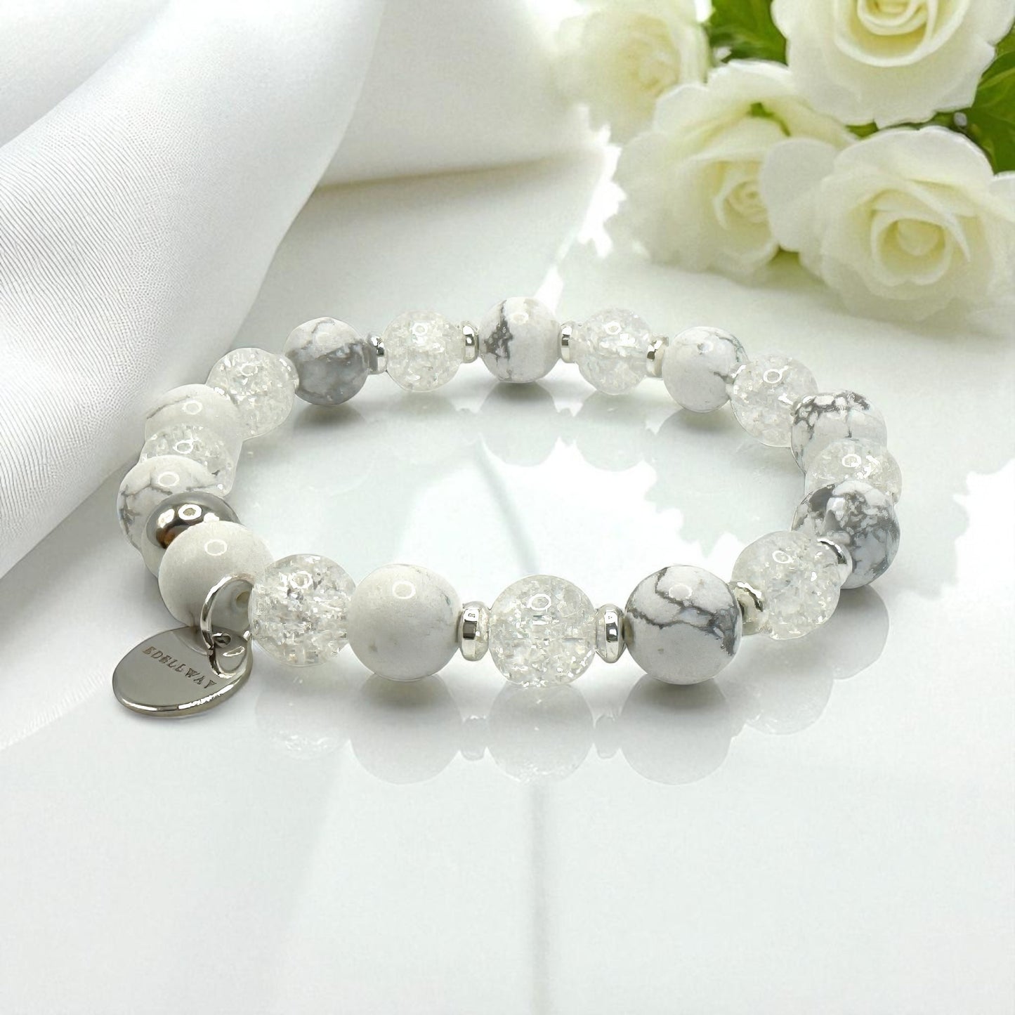Bracelet Femme - Howlite White