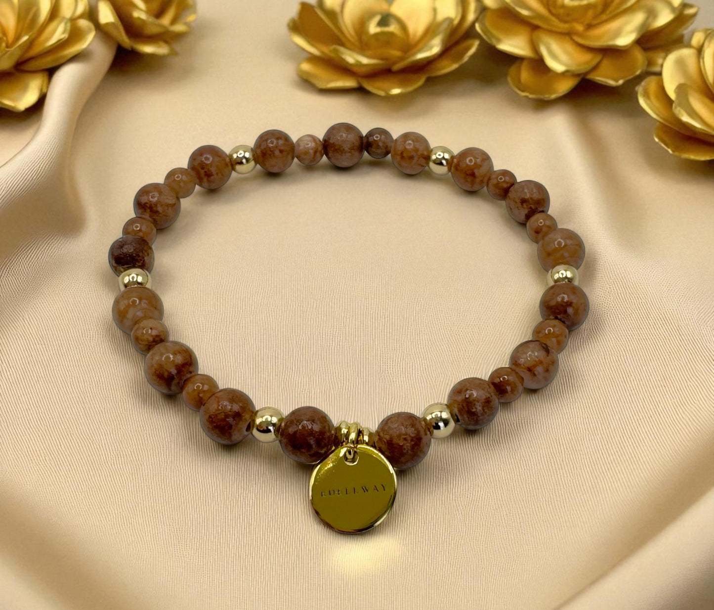 Bracelet Femme - Jade Marron