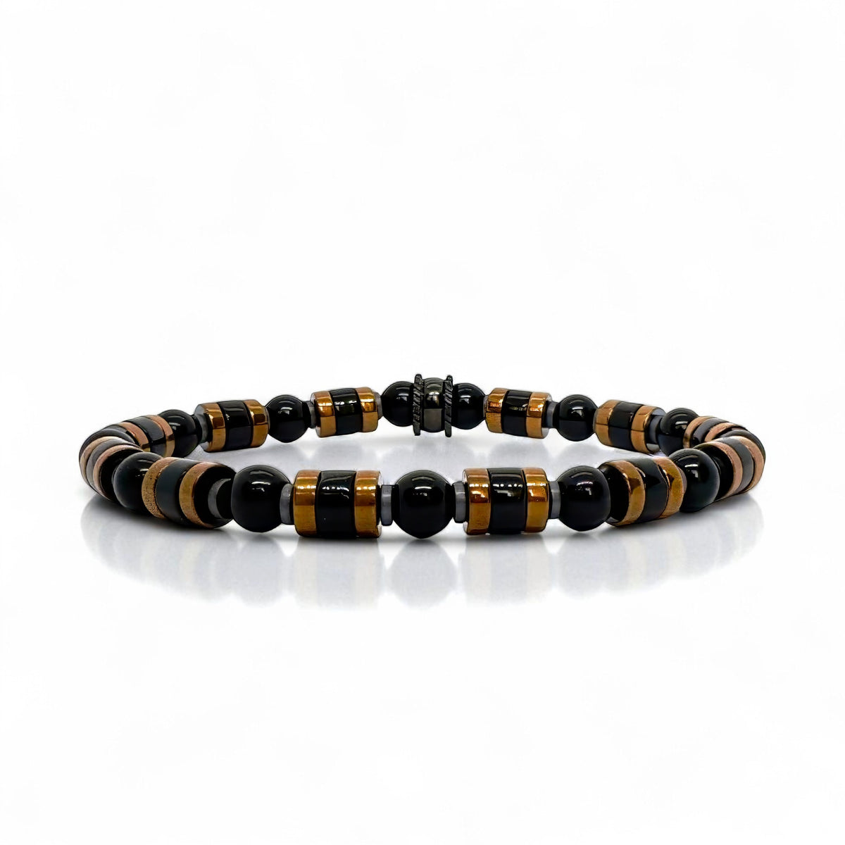 BRACELET ÉLASTIQUE CROIX OXYDE VERT-KAKI HÉMATITE - Doriane Bijoux BRACELET ÉLASTIQUE CROIX OXYDE VERT-KAKI HÉMATITE - Doriane Bijoux